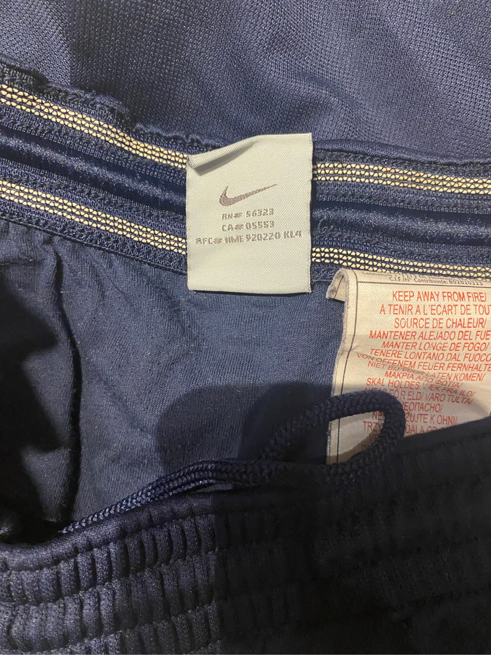 Shorts de Futebol Vintage Nike GG | Shorts de Treino de Futebol Azul Marinho | Roupas Esportivas Y2K | Unissex – photo 3